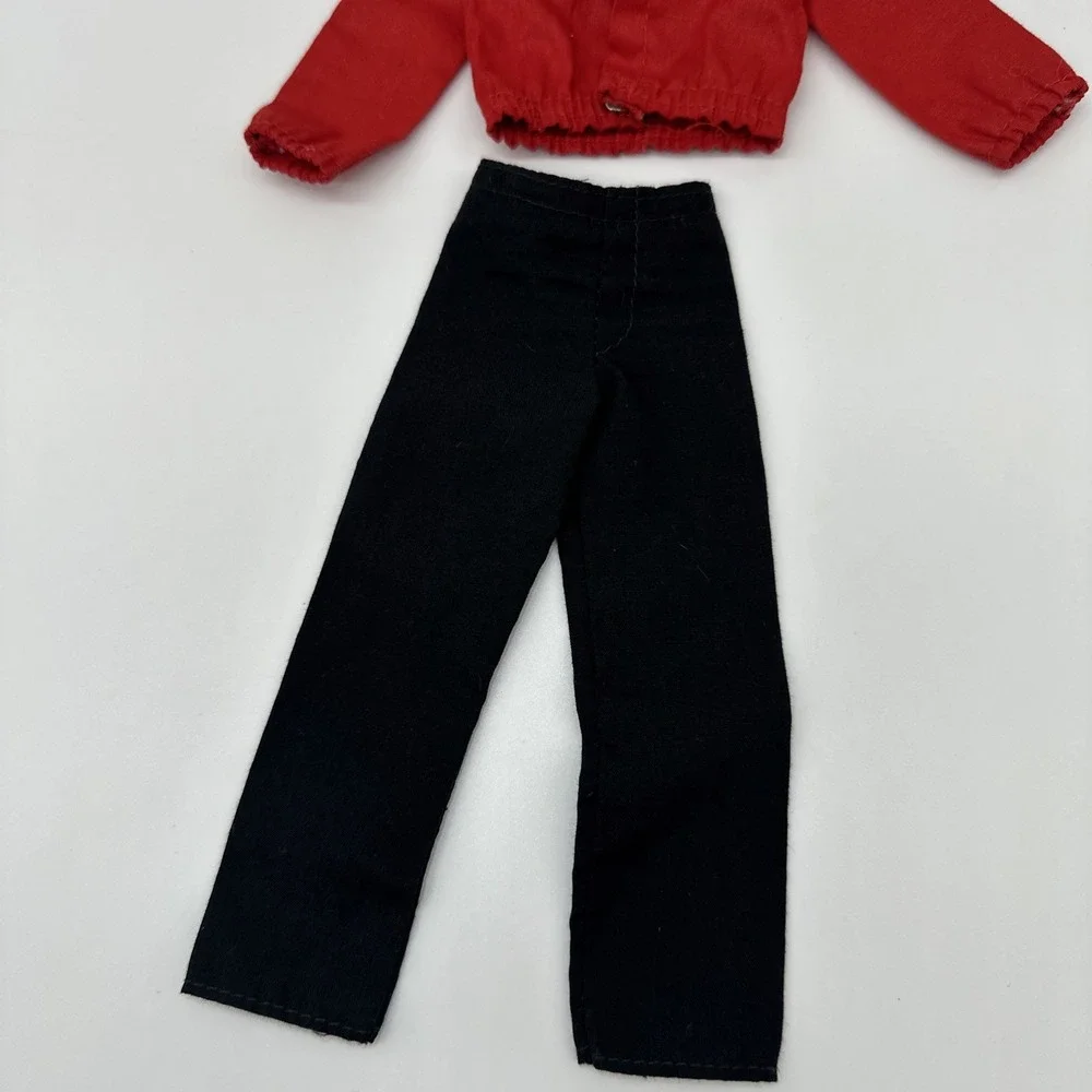 Vintage 1992 Mattel Earring Magic Ken Doll Blue Outfit Red Jacket Black Pants